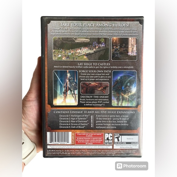 Lineage II The Chaotic Chronicle PC DVD-Rom Online Video Game Lineage 2 - Picture 9 of 13